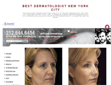 Tablet Screenshot of bestdermatologistnewyorkcity.org